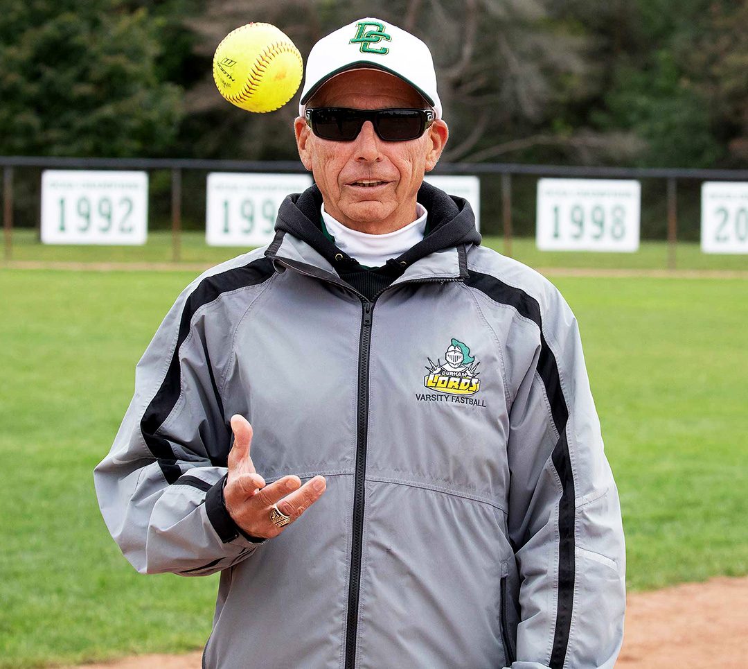 Jim Nemish coached the Durham Lords women's softball team for 30 years before resigning in October, 2020.