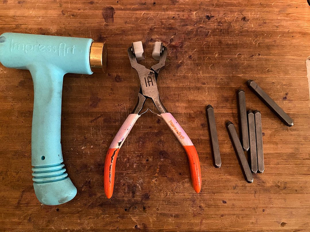 21-year-old Mikayla Young, owner of miks_makings on Instagram uses theses tools specifically for hand stamping her homemade jewlery.