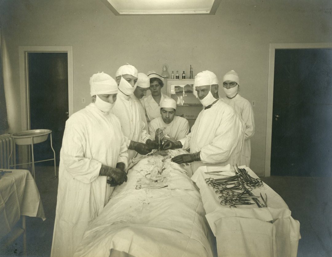 An operating room in the Oshawa General Hospital in 1940