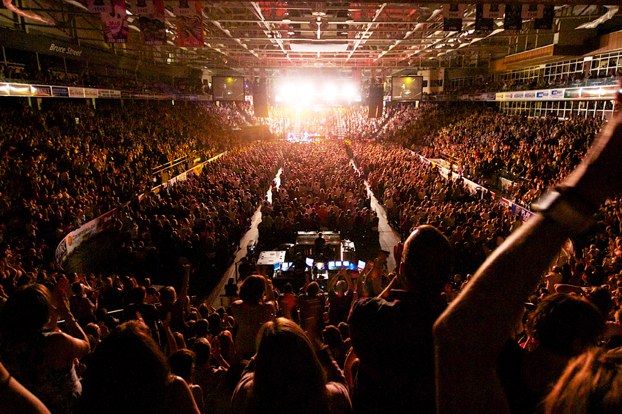 Crowd shot from the Elton John concert