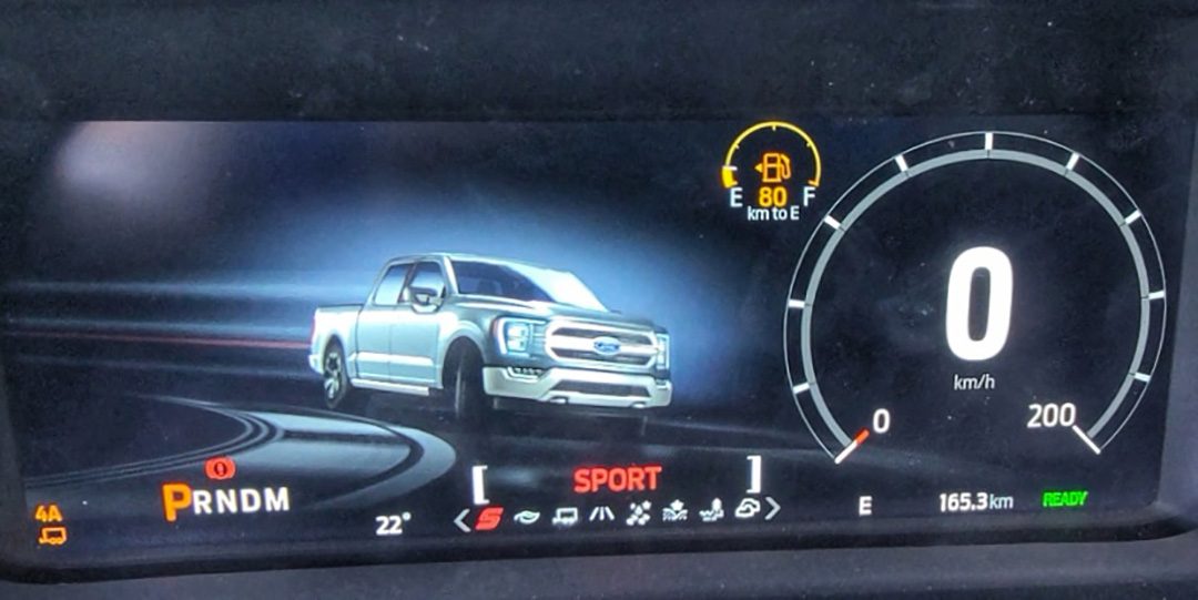 The Sport mode makes the F-150 more enjoyable to drive