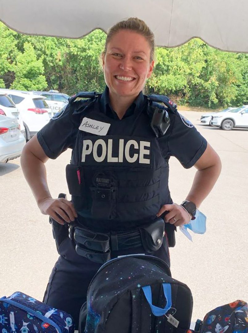 Police Constable Ashley Visser, recruiter for the Toronto Police Service.