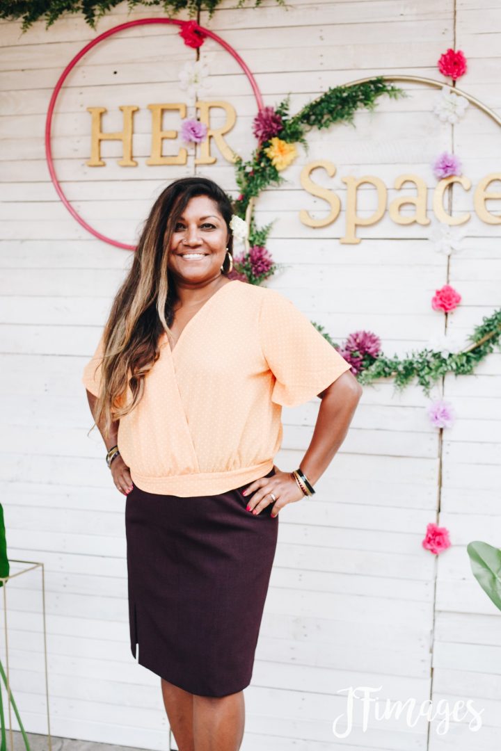 Jothi Salavhan at the HERSpace launch in 2019.