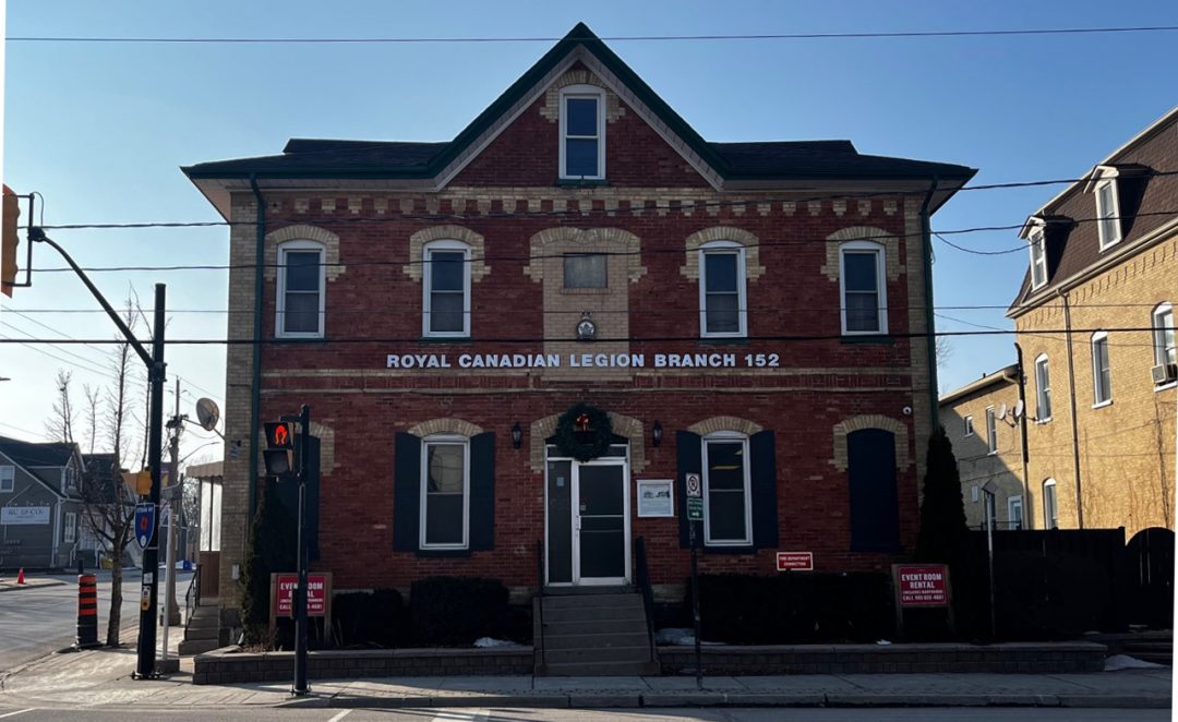 BROOKLIN, Ont., - 2022-03-09 – Royal Canadian Legion, Branch 152. Brooklin, Ontario