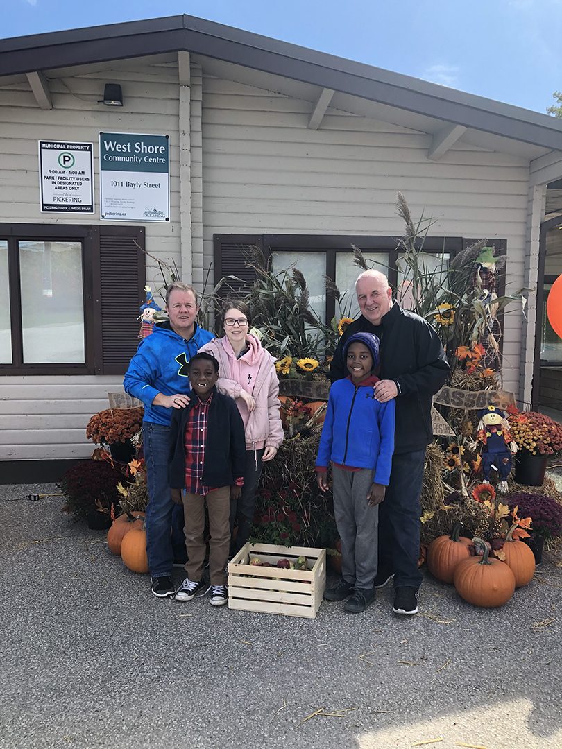 An autumn family get together with the Farrs.