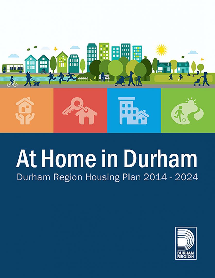 The "At Home in Durham" strategy brochure. The plan ends in 2024.