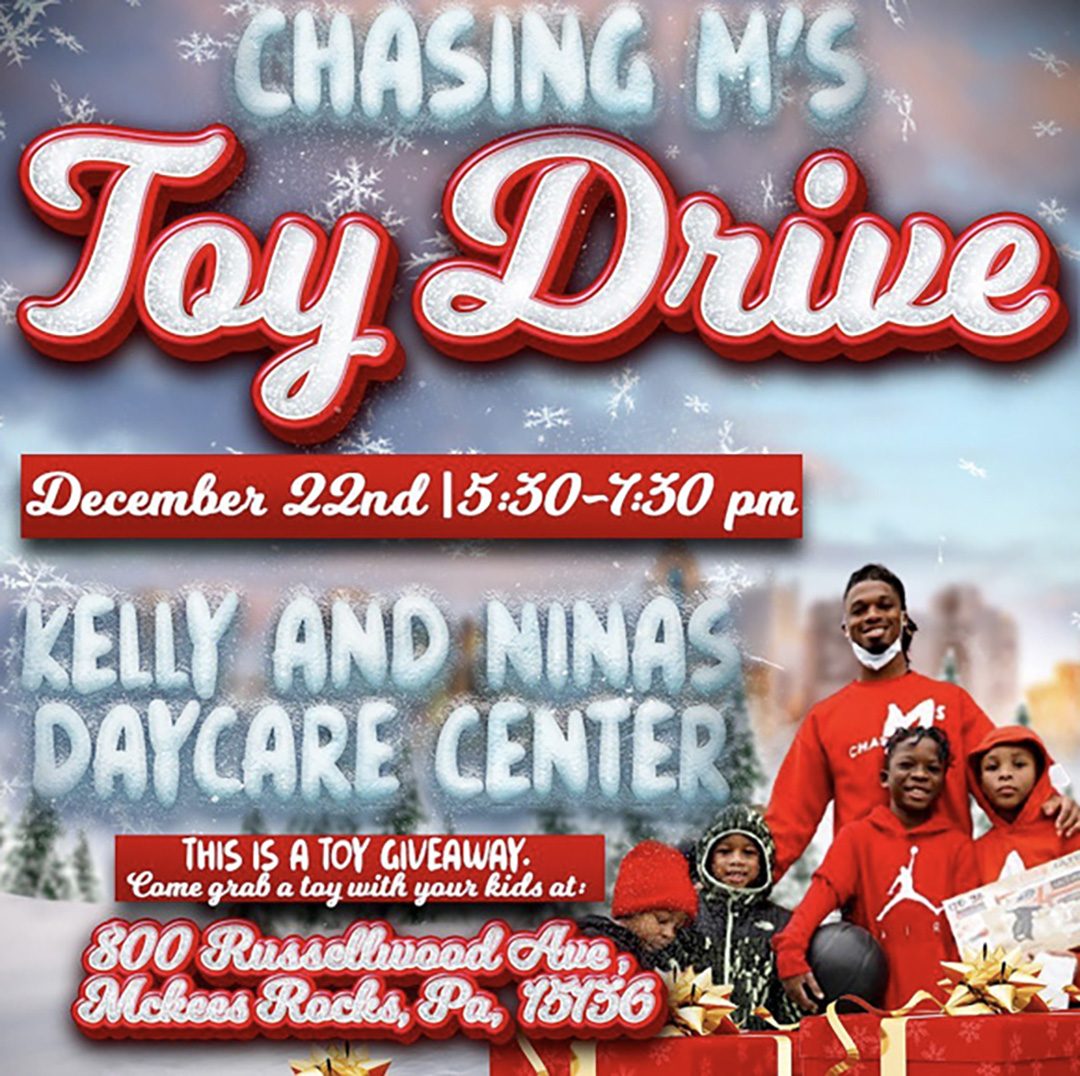 Buffalo Bills Damar Hamlin's foundation Chasing M's holds toy drive for children in need.