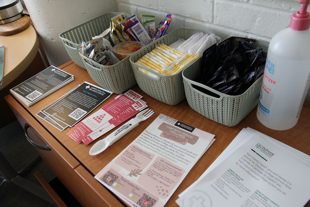 A wellness station at Durham College's Wellness Hub at the Oshawa Campus.