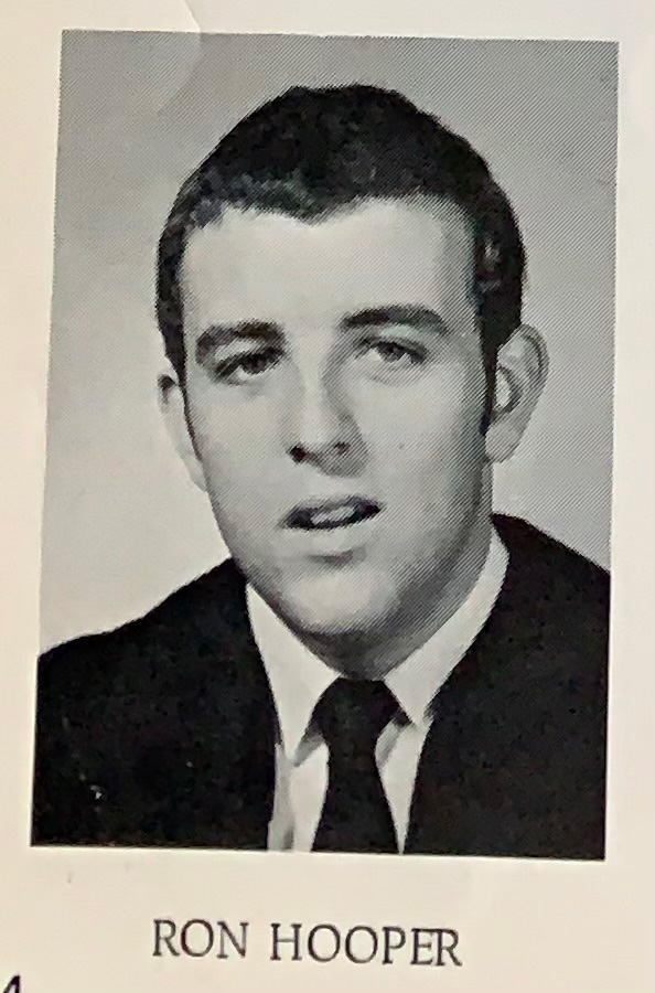 Photo of Ron Hooper in a Durham College yearbook from 1969. Jack Conway/The Chronicle