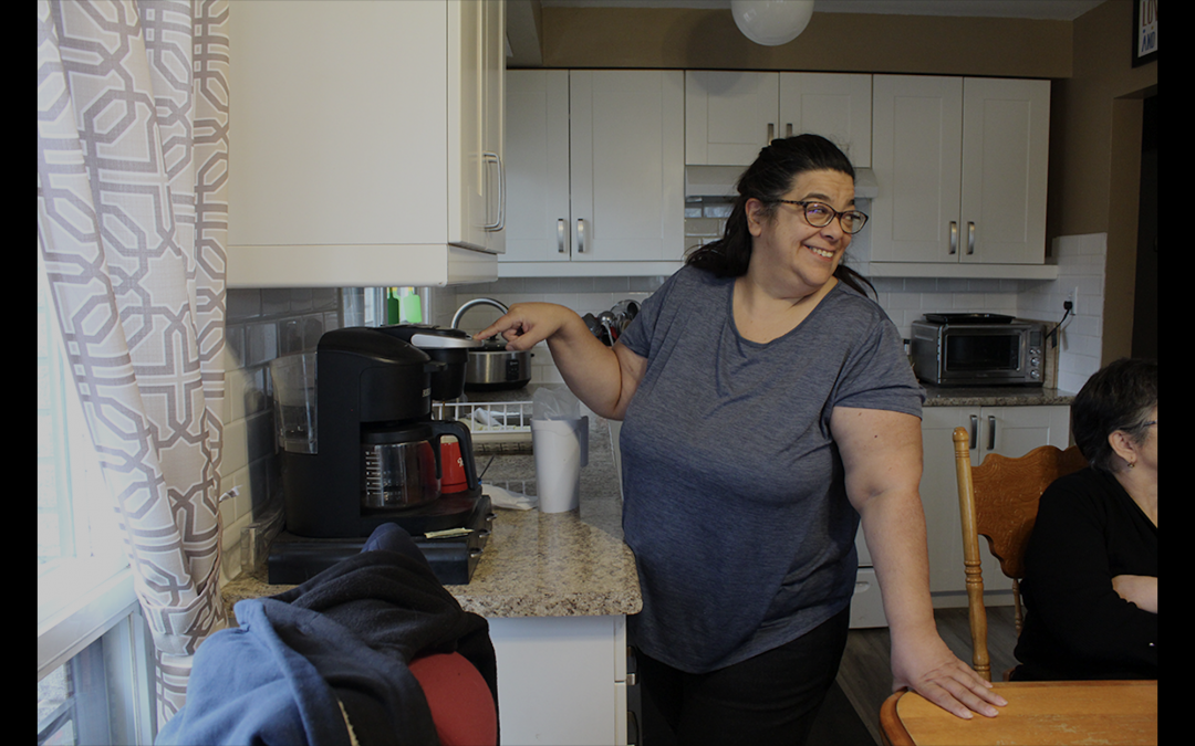 Nov. 30, 2024. Lori McMullen prepares her morning coffee in her home in Oshawa, Ont. Starting the day with a quiet moment of routine.