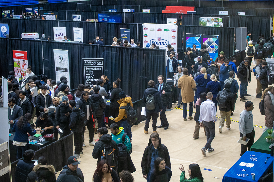 Students at Job Fair.