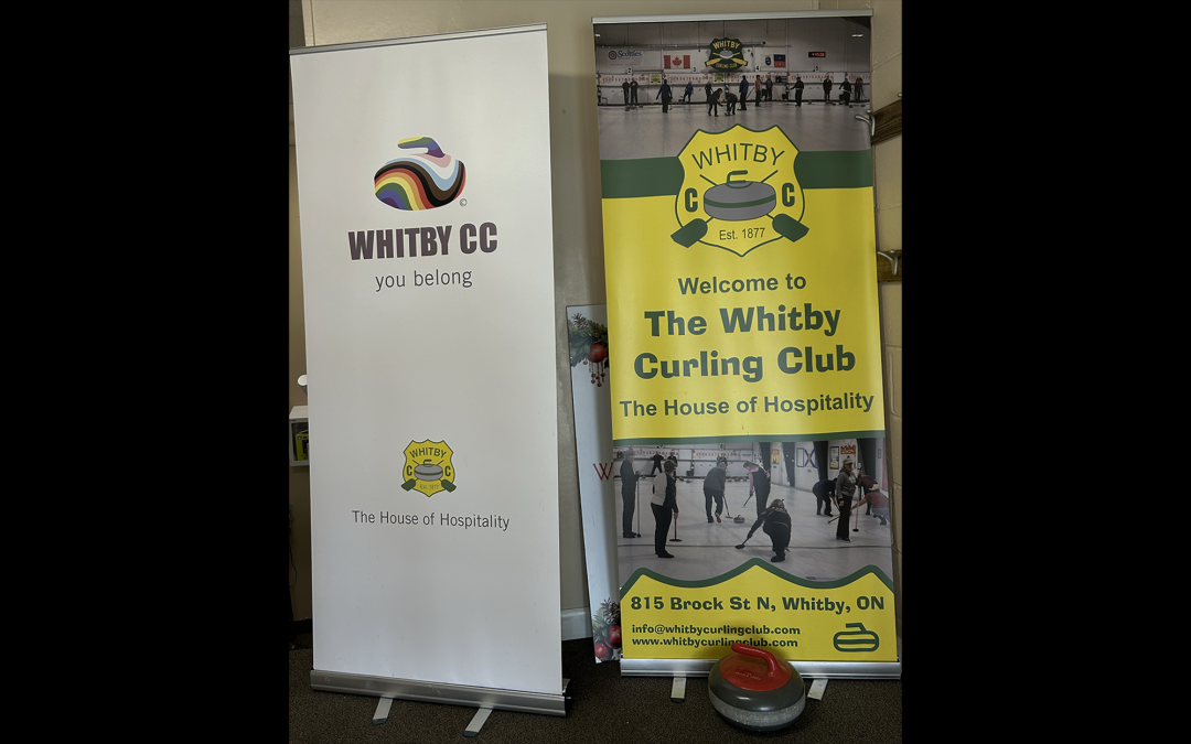 On display at the Whitby Curling Club on Feb 22. 2025, this sign marks the beginning of coutnless curling journeys. A symbol of tradition, community and the sport's welcoming spirit for players.