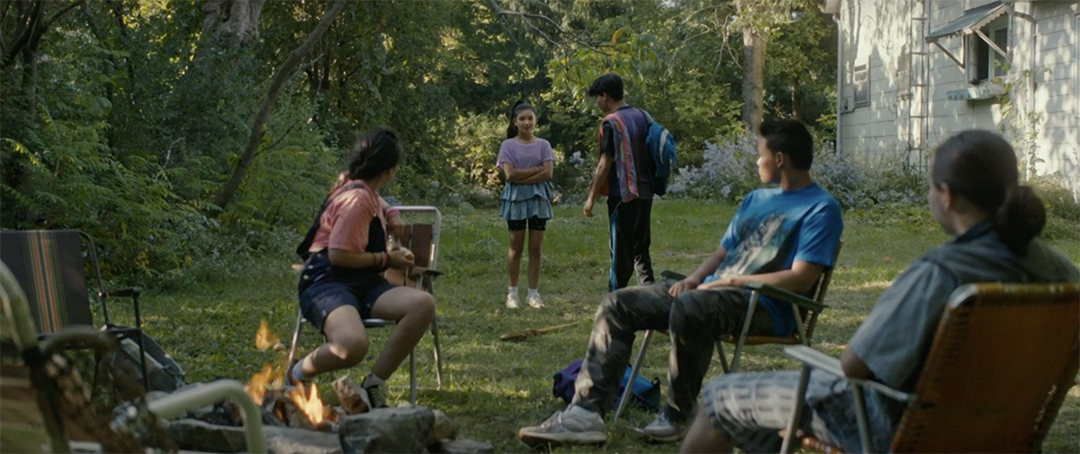 Beans trying to fit in with the new friend group. Photo credit CBC Gem