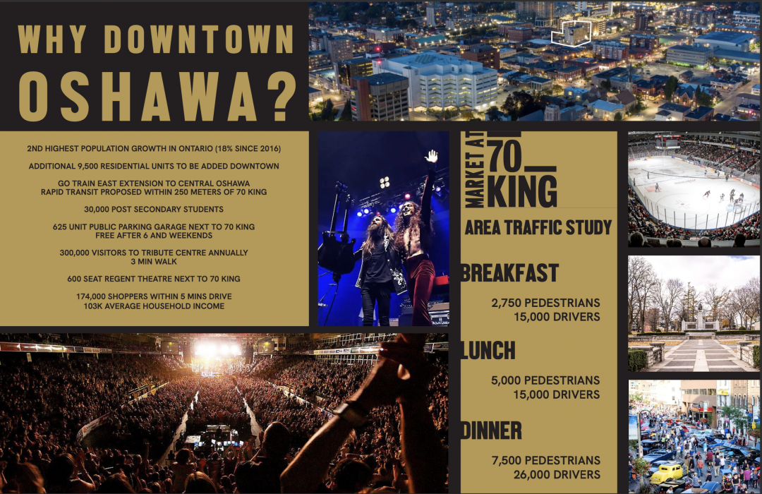 A screenshot of the brochure provided to potential vendors when they were being offered the opportunity to lease at Market at 70 King.